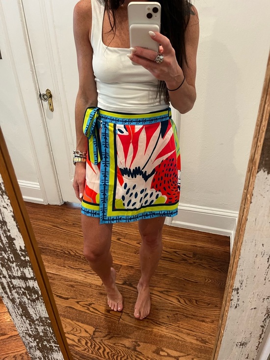 SHEIN Dresses & Skirts - SHEIN Bright Multicolor Tropical Print Mini Skirt